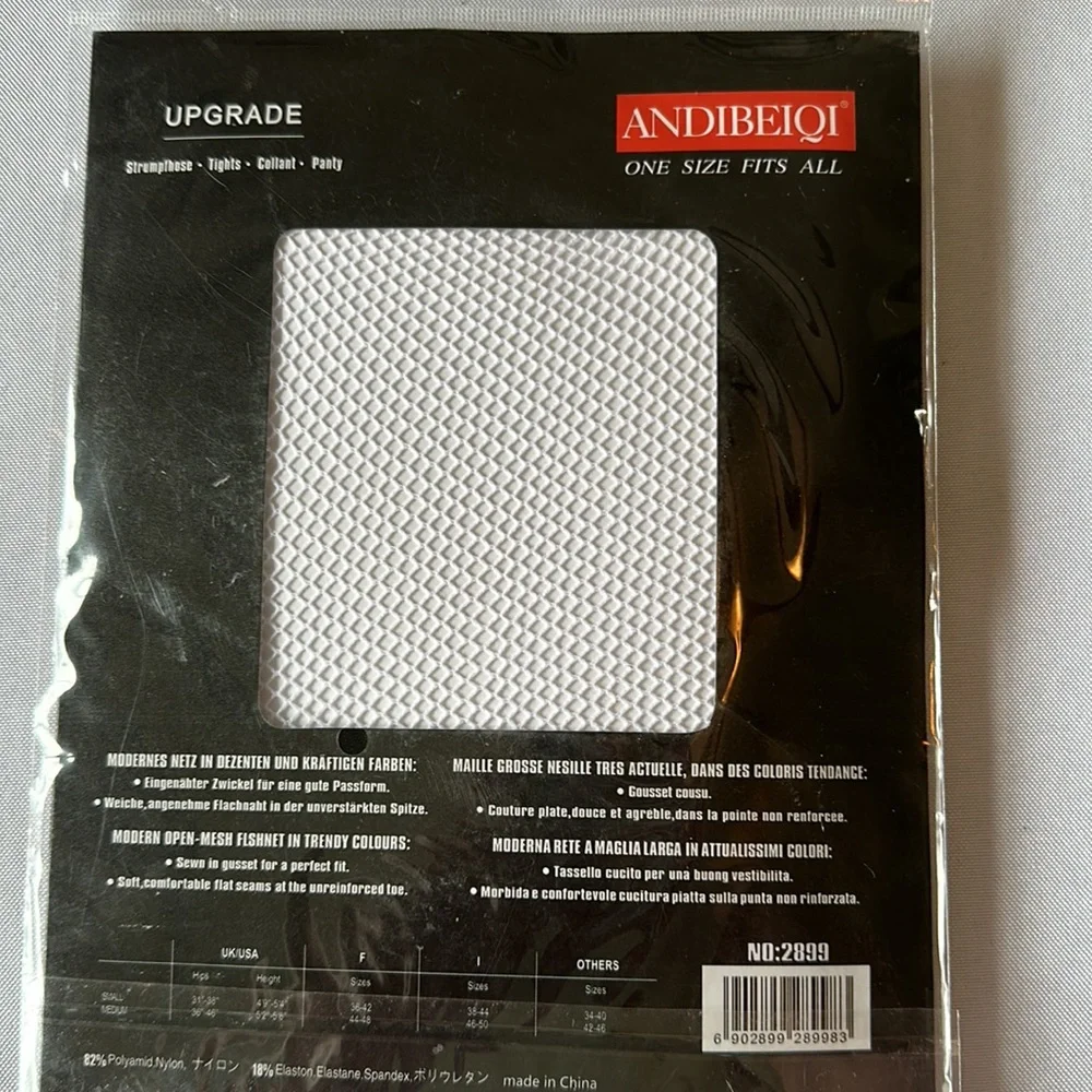 White fishnet stockings